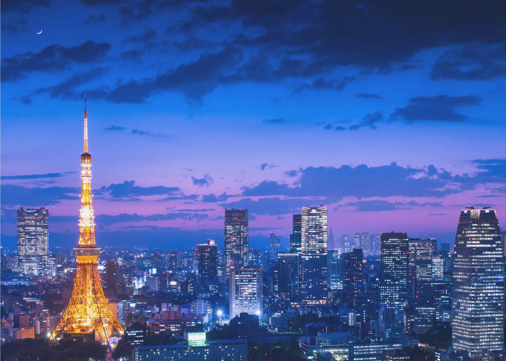 Nocny widok Tokio | Fototapeta