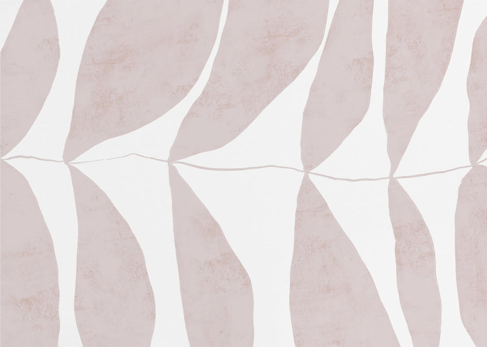 Leaf Patterns in Soft Beige Tones | Wallpaper