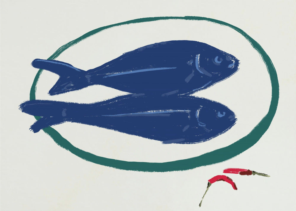 Blue Fish and Spice | Poster