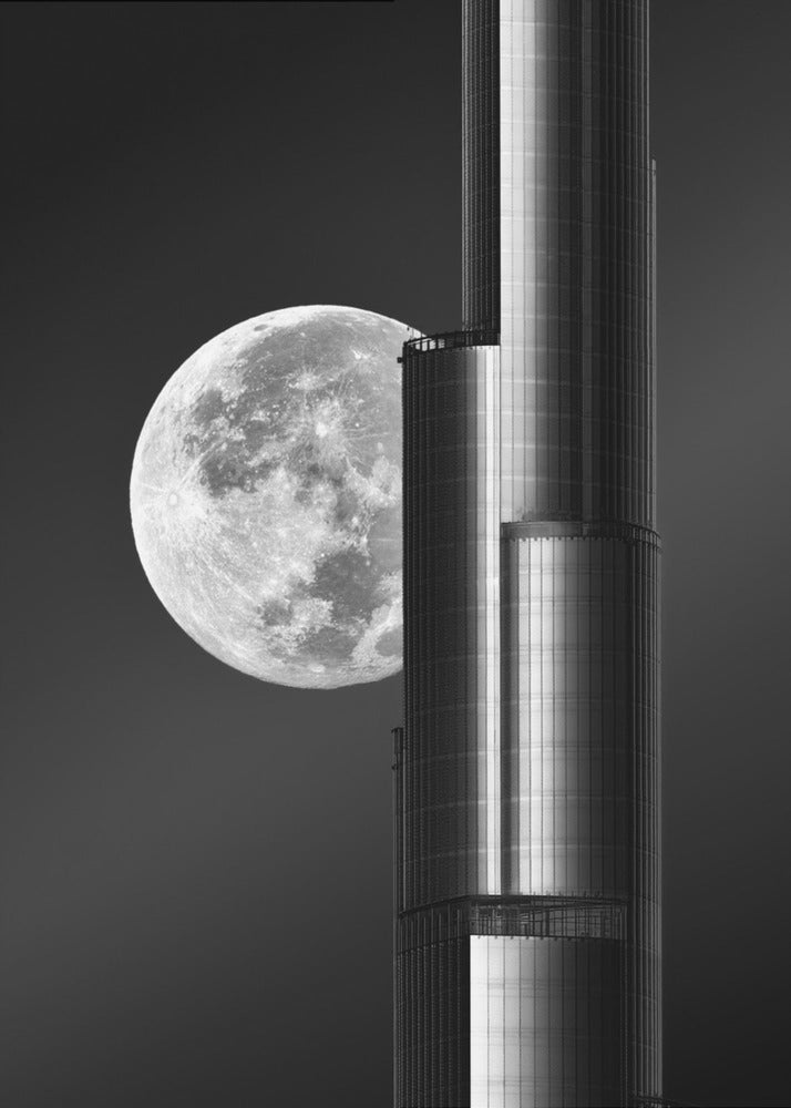 Superluna Burj Khalifa | Stampe su Tela