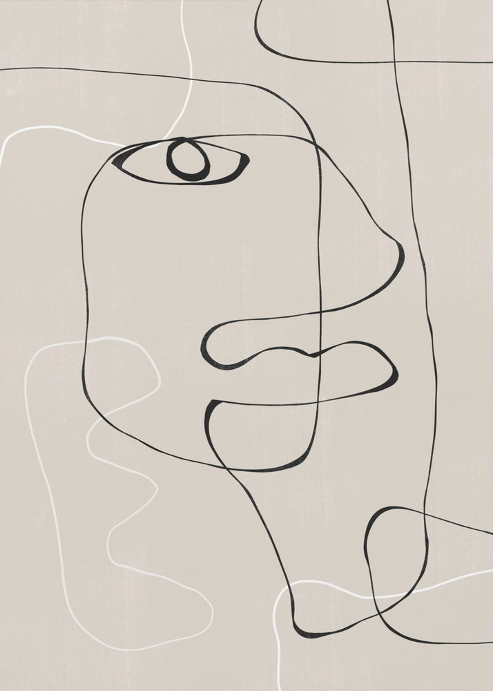 Rostro abstracto nº1. | Impresiones en Lienzo