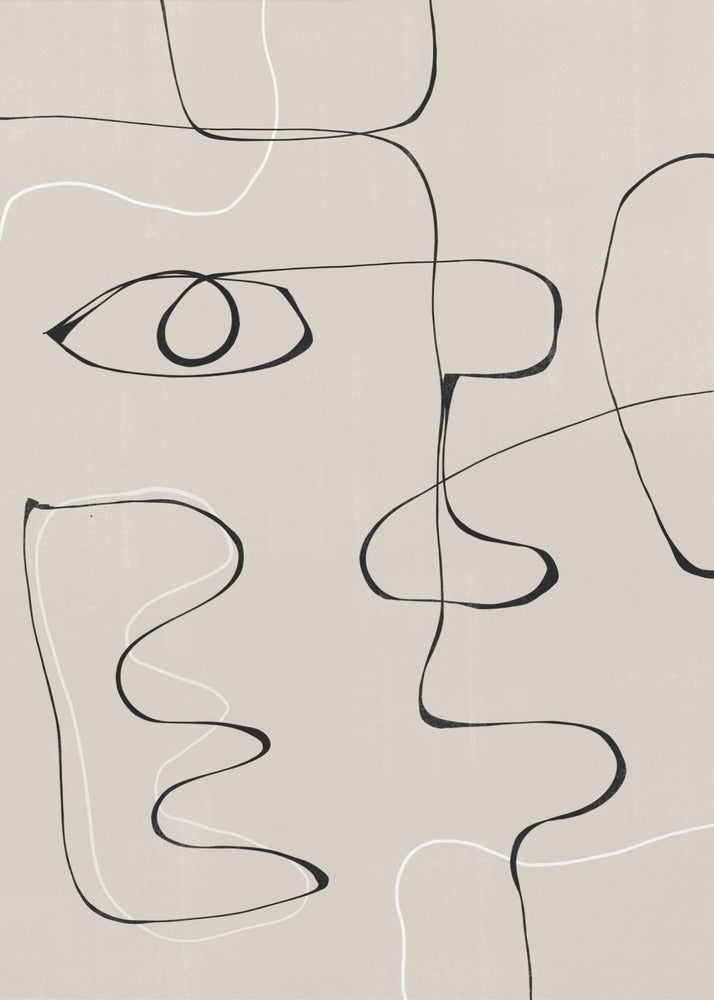 Rostro abstracto n.º 2. | Impresiones en Lienzo