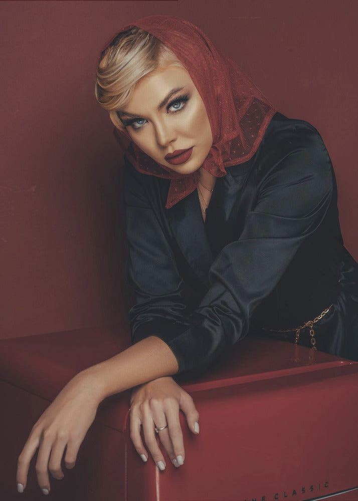 Red Scarf! | Canvas