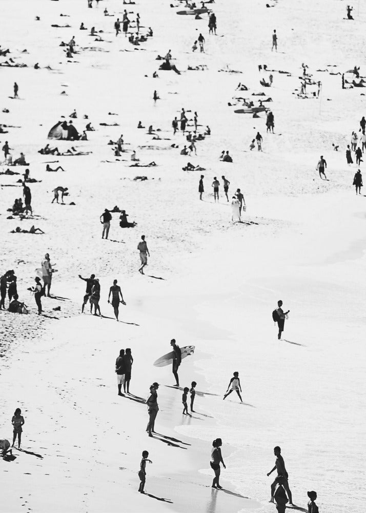 Silhouette di spiaggia | Stampe su Tela