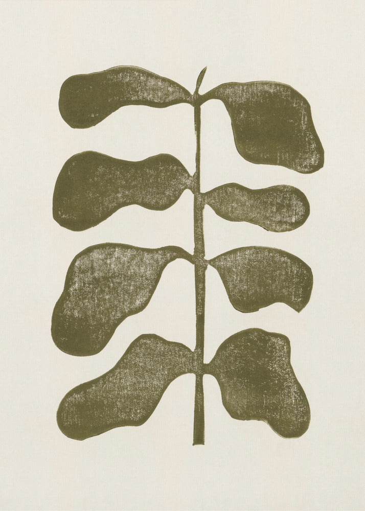 Plante de linogravure | Posters - Affiche Artistique