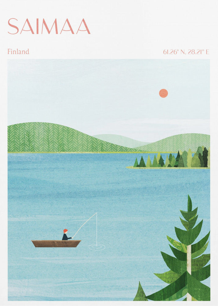 Saimaa sjö, Finland | Canvas