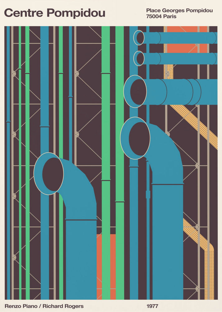 Pompidou | Lærredsbilleder
