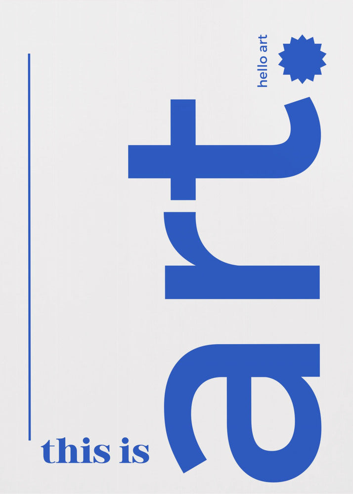 Hallo Fet Typografi | Lerretsbilder