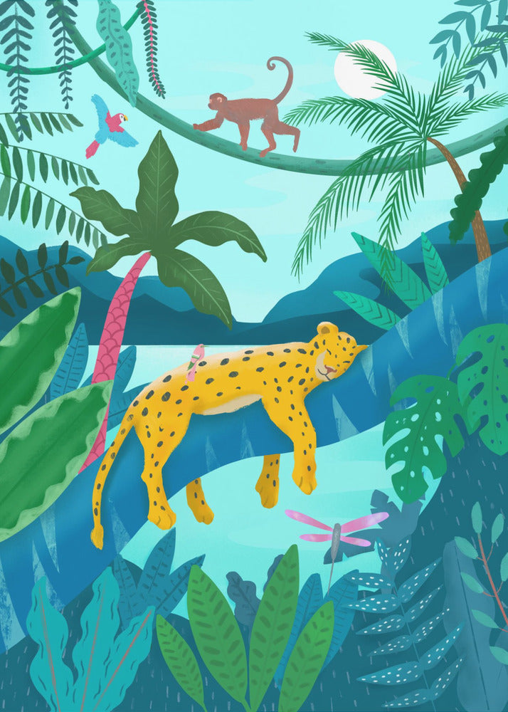 Leopardo de la jungla | Impresiones en Lienzo
