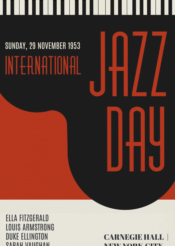 Jazzy Days Dark Red | Poster