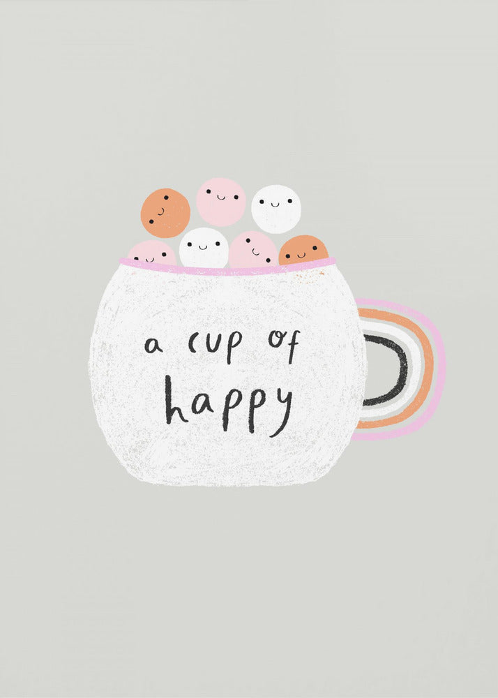 Una taza de felicidad | Impresiones en Lienzo