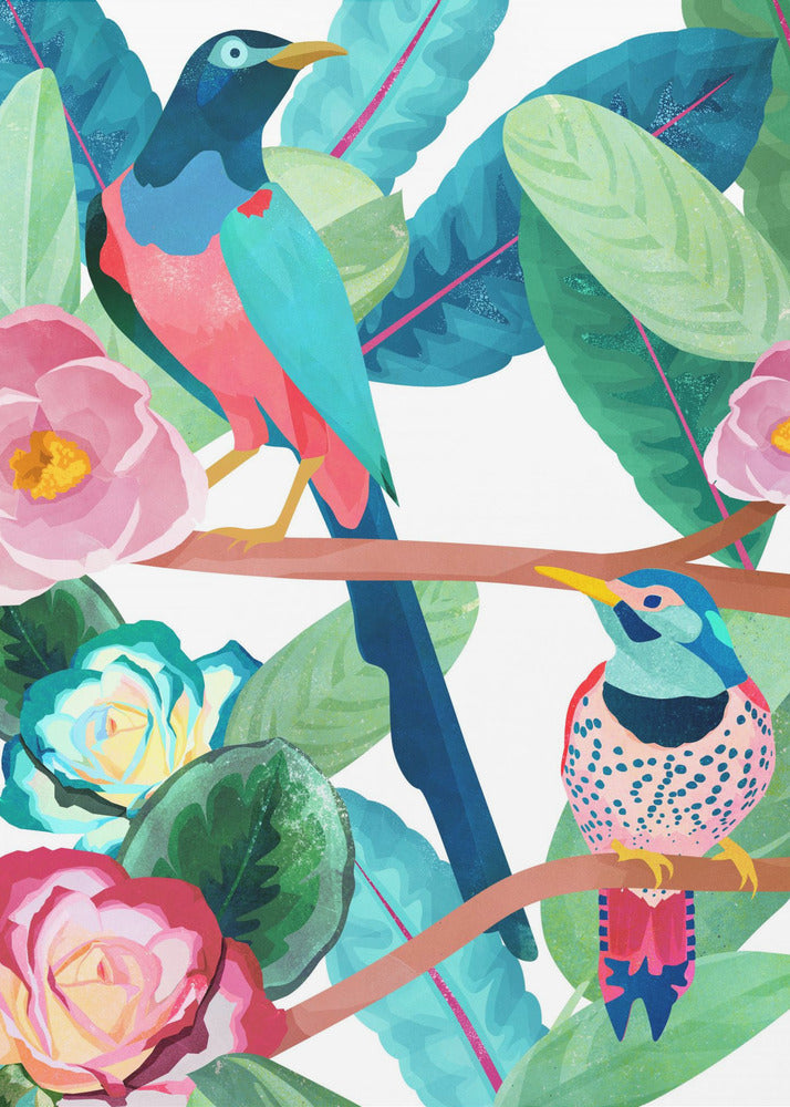 Uccelli di primavera | Stampe su Tela