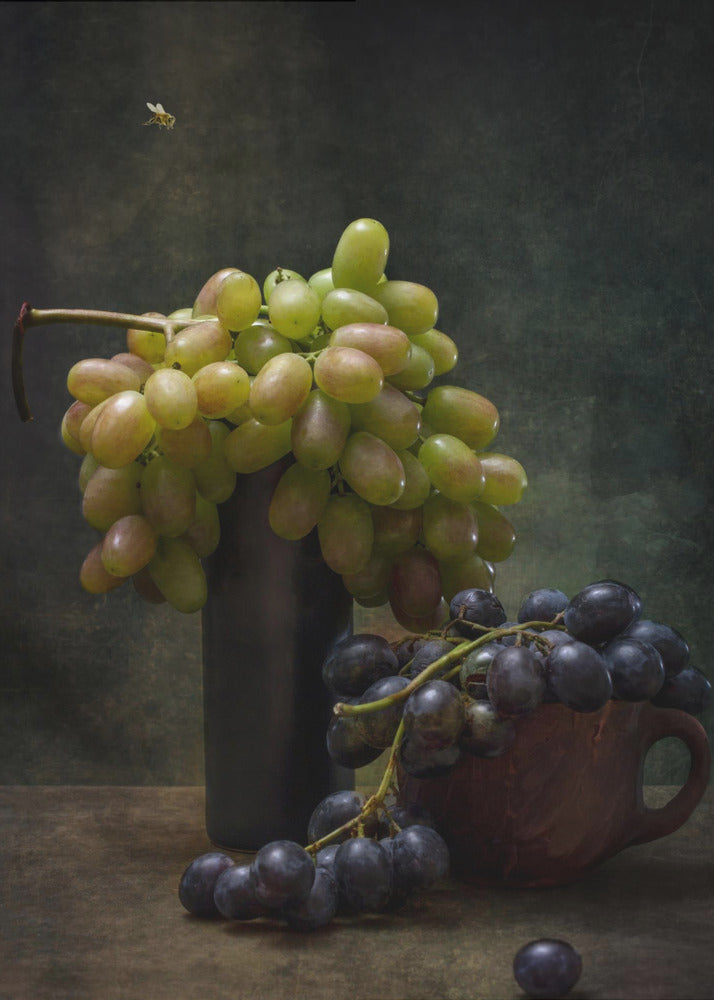 Nature morte avec des raisins et une abeille | Posters - Affiche Artistique
