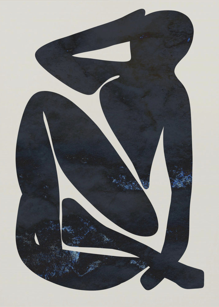 Mujer Azul Oscuro | Impresiones en Lienzo