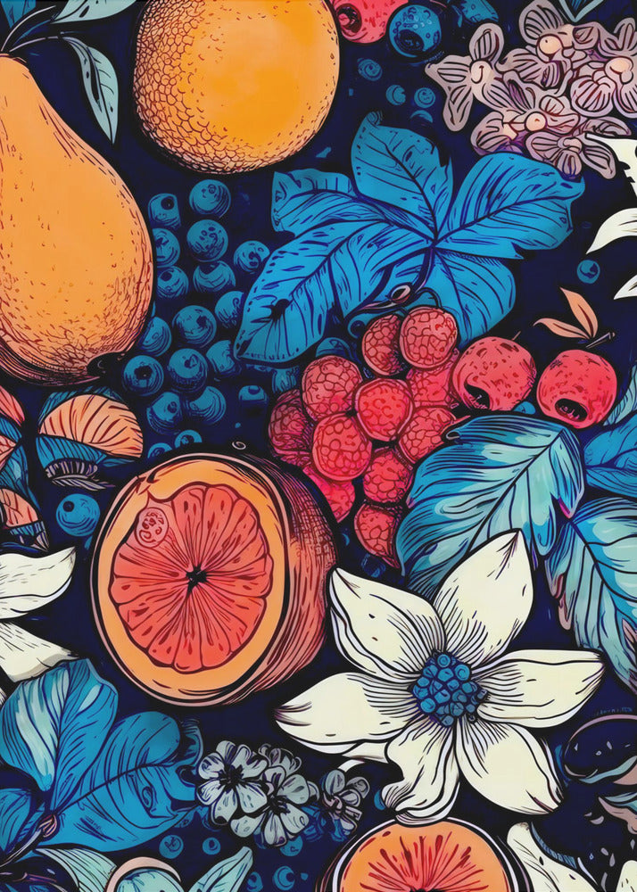 Flowers and fruits 6 | Poster