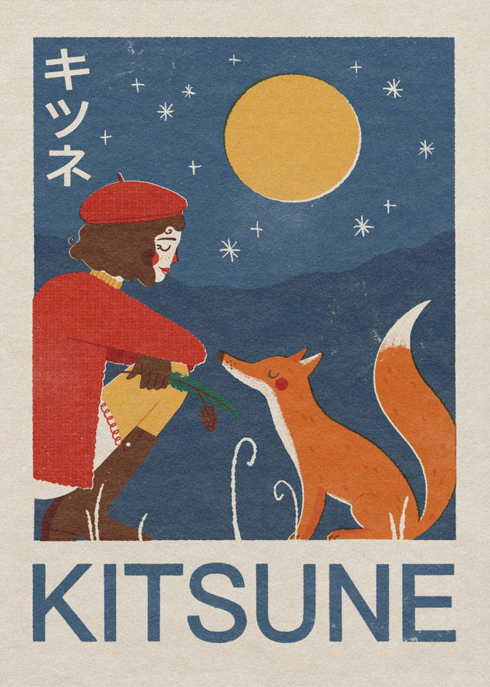 Zorro Kitsune | Impresiones en Lienzo