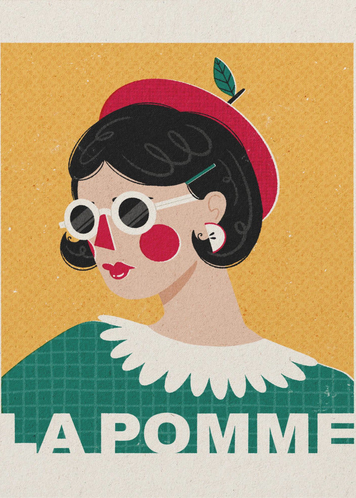 Das französische Modeporträt von Apple | Poster - Kunstdruck