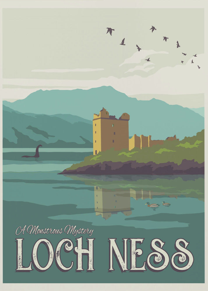 Stampa di viaggio di Loch Ness | Stampe su Tela