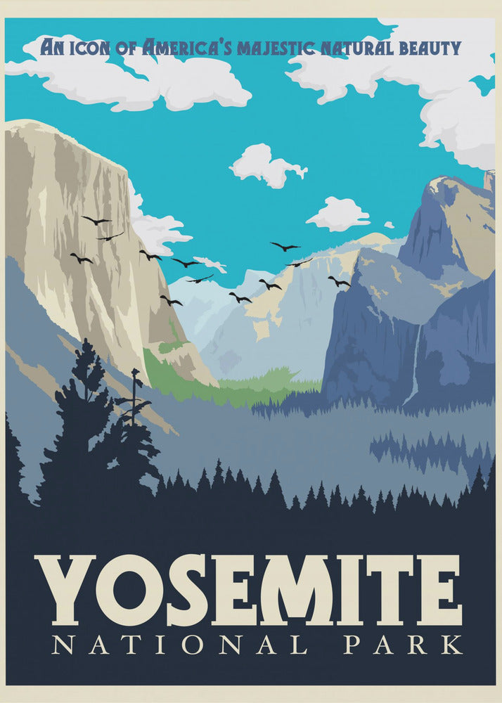 Impresión de viaje al Parque Nacional de Yosemite | Impresiones en Lienzo