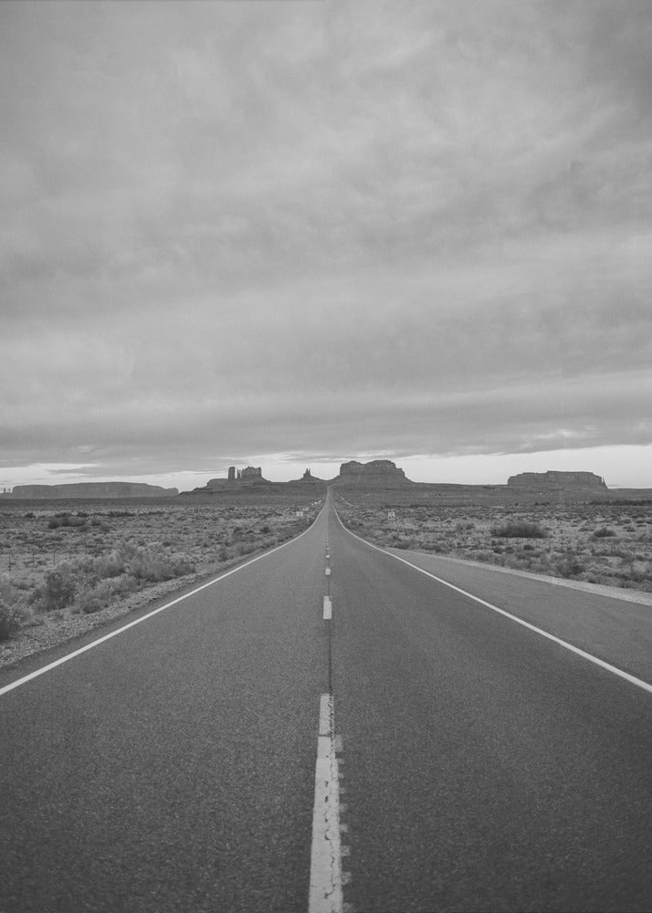 Monument Valley II monocromatica | Stampe su Tela