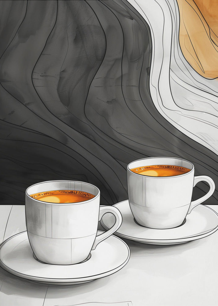 I Love Coffee Food Illustration Art (12) | Poster