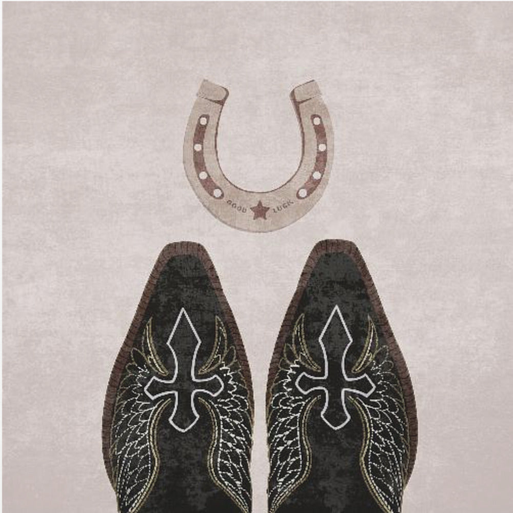 Botas de vaquero y herraduras | Impresiones en Lienzo