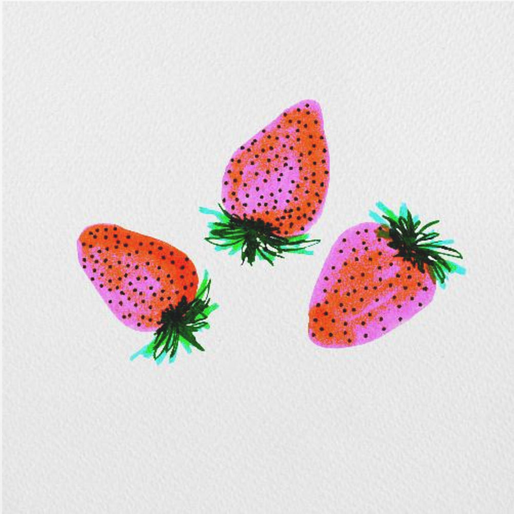 Rote Lavendel-Erdbeeren-Frucht | Poster - Kunstdruck