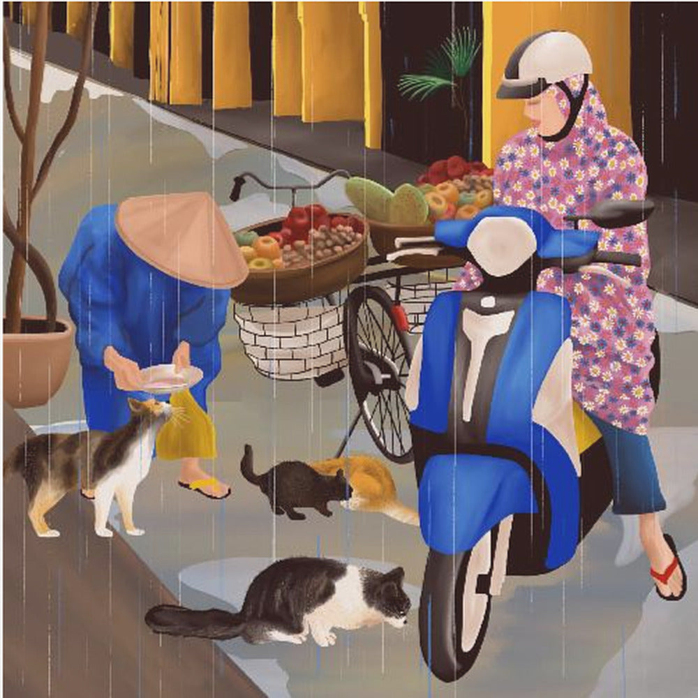 Rue vietnamienne | Tableaux sur Toile