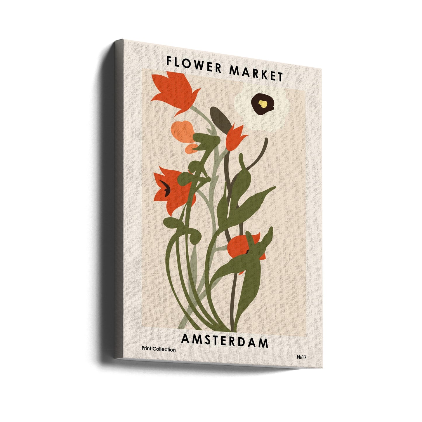 Marché aux fleurs d'Amsterdam | Tableaux sur Toile