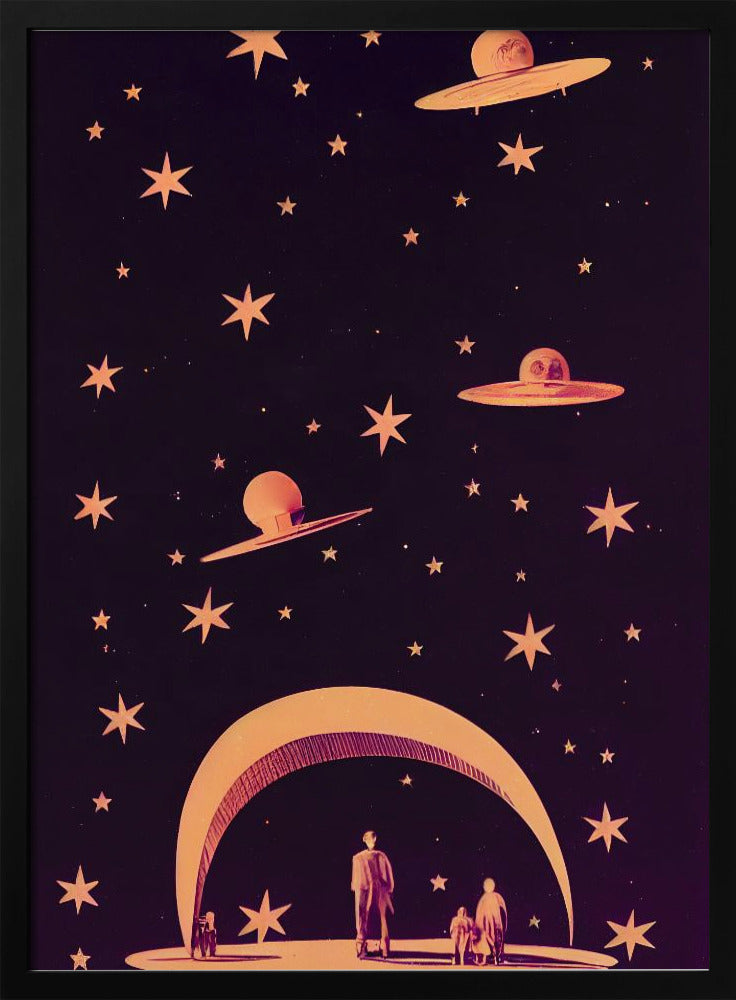 Galaktische Traumlandschaft | Poster