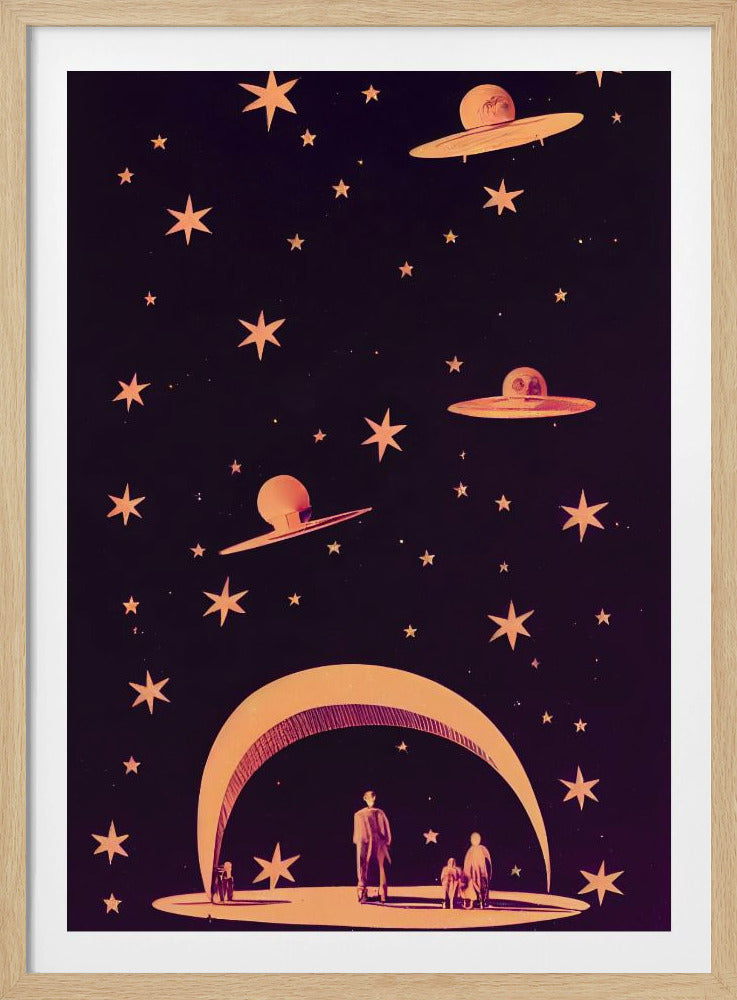 Galaktische Traumlandschaft | Poster