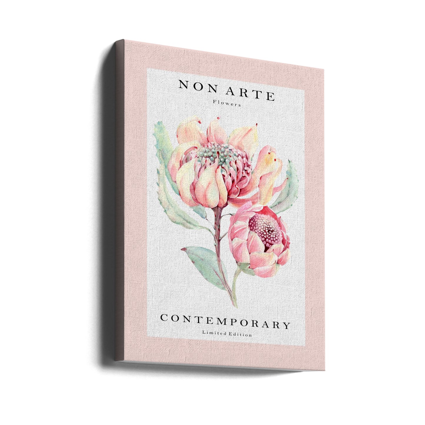 No Arte rosa flor | Impresiones en Lienzo