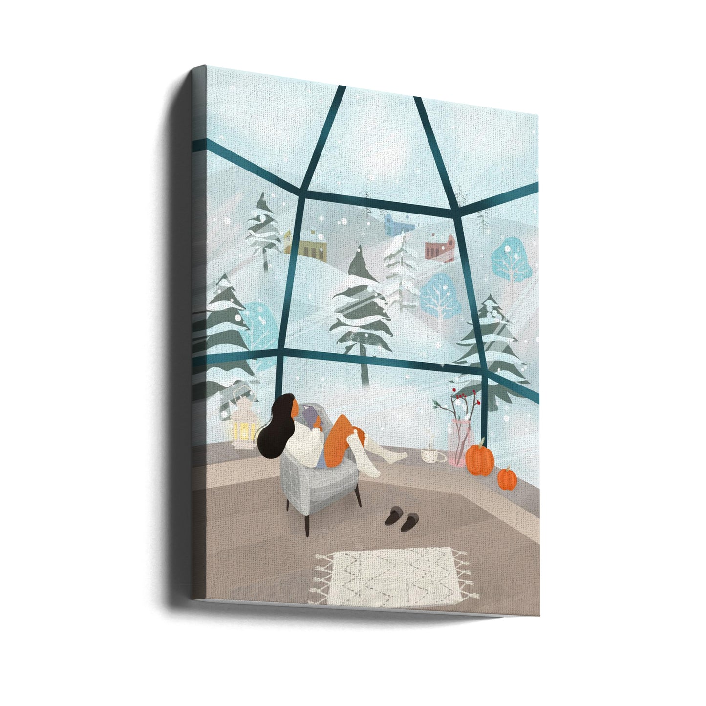 Pays des merveilles hivernales | Tableaux sur Toile