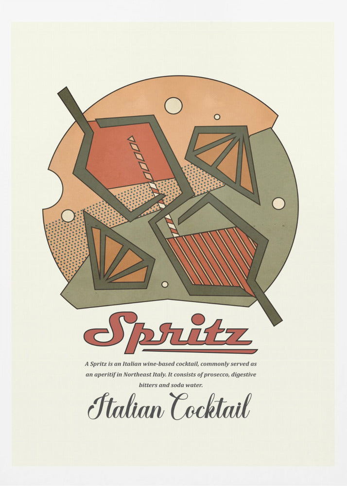 Geometrischer Spritzdruck | Poster