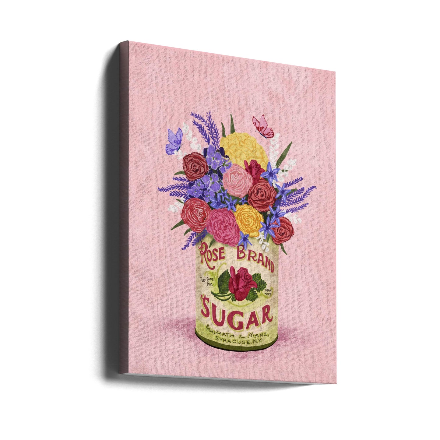 Fleurs dans une boîte vintage | Tableaux sur Toile
