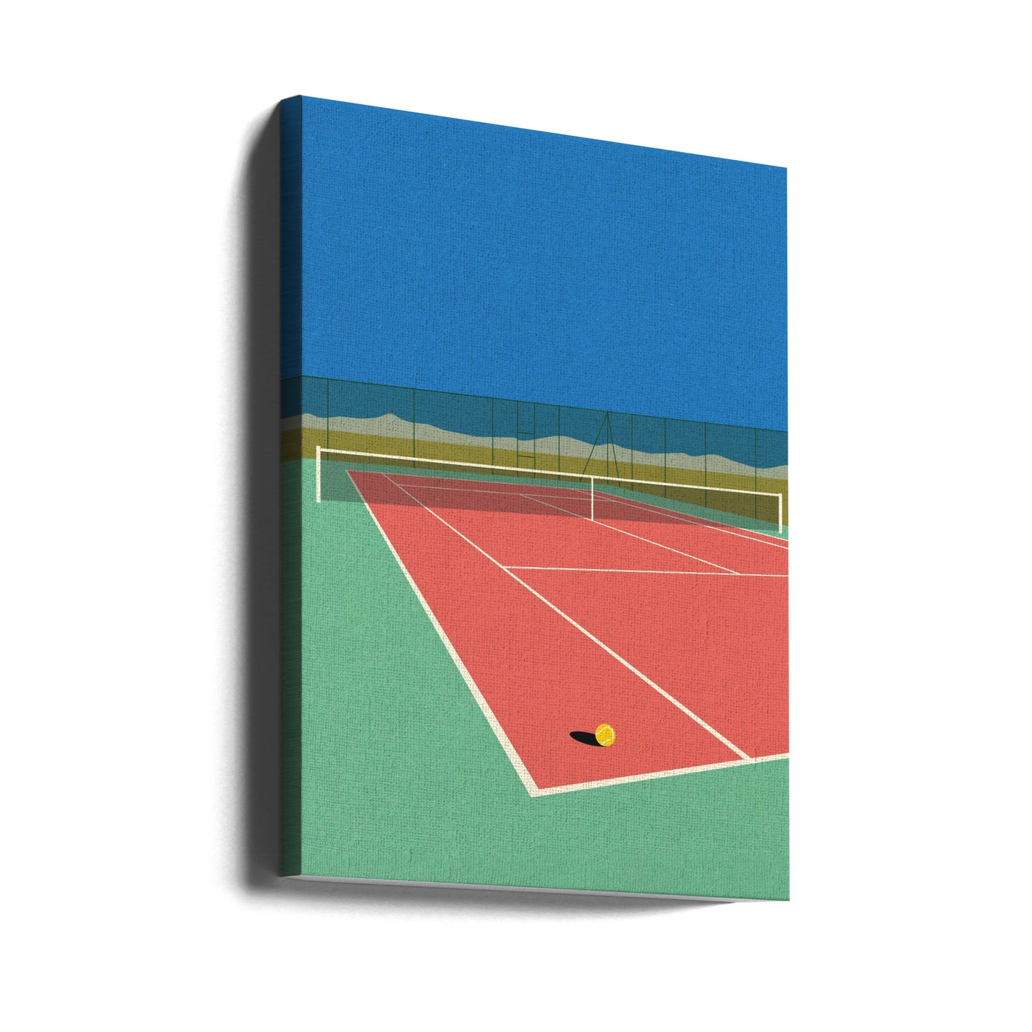 Tennisbane i ørkenen | Lærredsbilleder