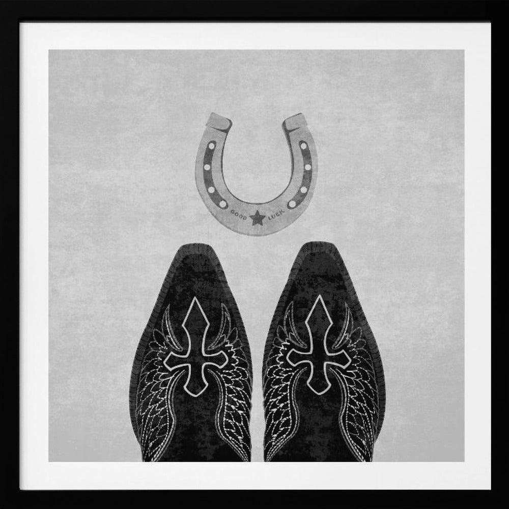 Bw Cowboystövlar och hästsko | Poster