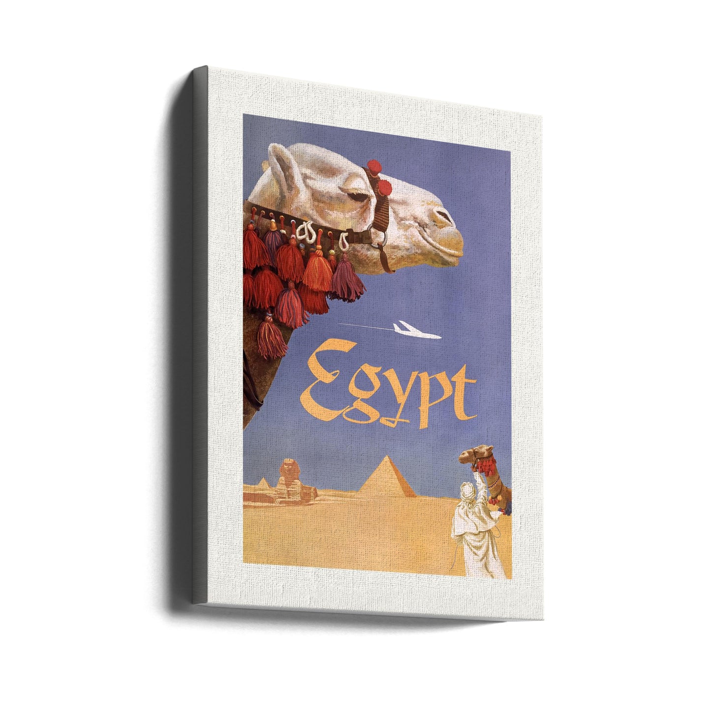 Egypten. Fly Twa (1960) Vintage Plakater - Kunsttryk Af David Klein | Lærredsbilleder