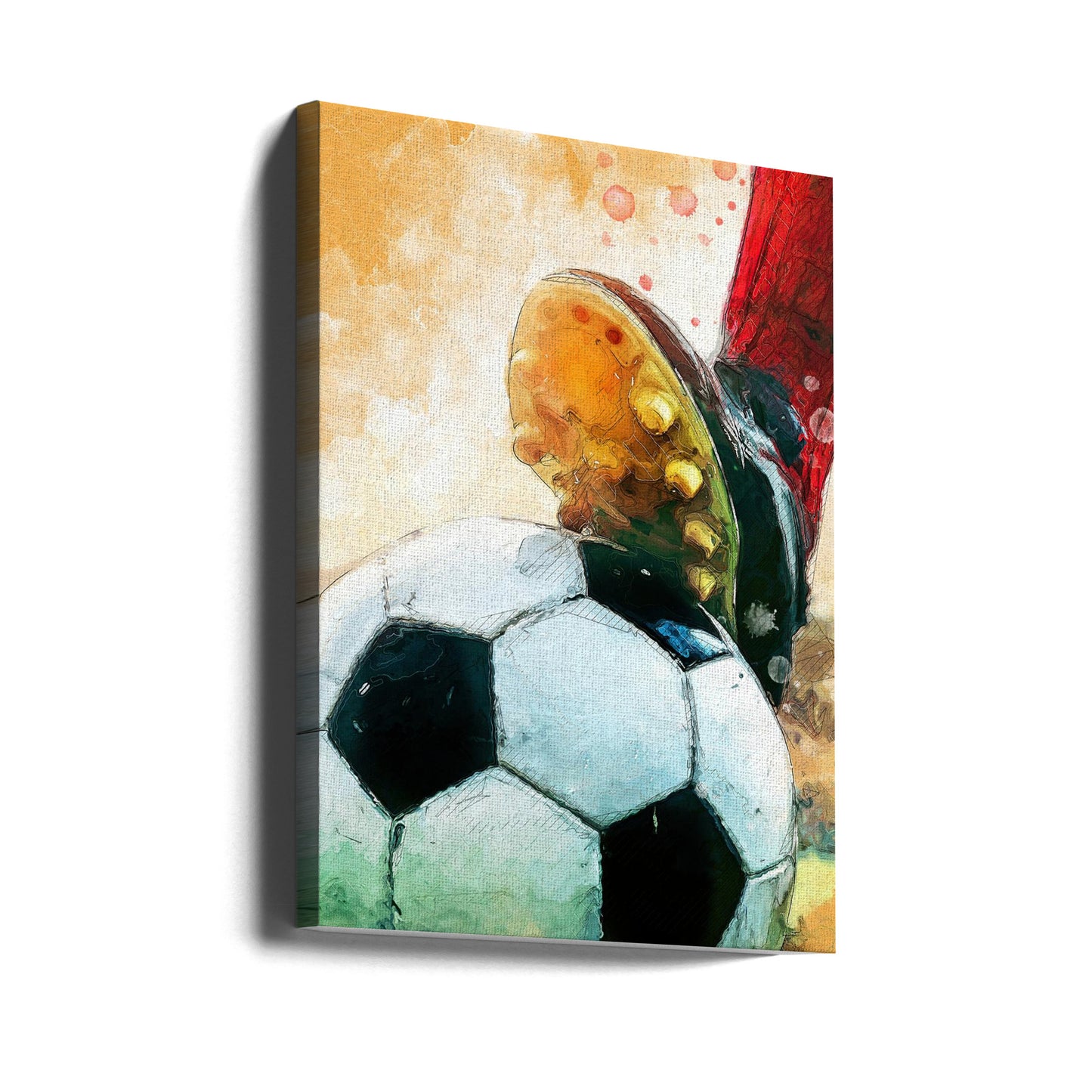 Arte deportivo del fútbol 1 | Impresiones en Lienzo