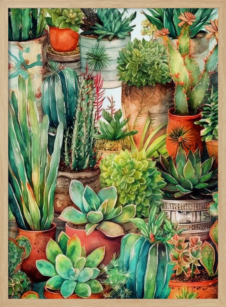 Succulents and cactus 13 POTTED FLORALS | Poster