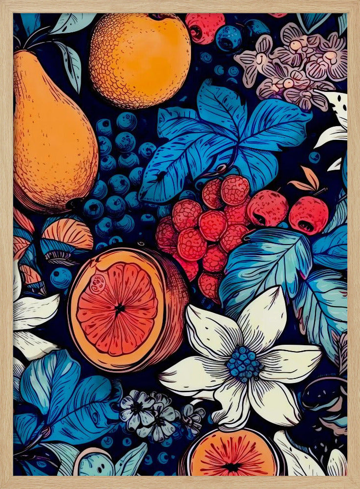Flowers and fruits 6 | Poster
