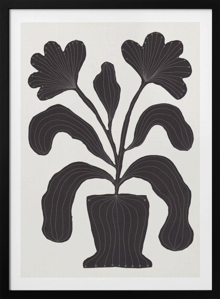 Linoleumsnitt Blommor #2 | Affisch