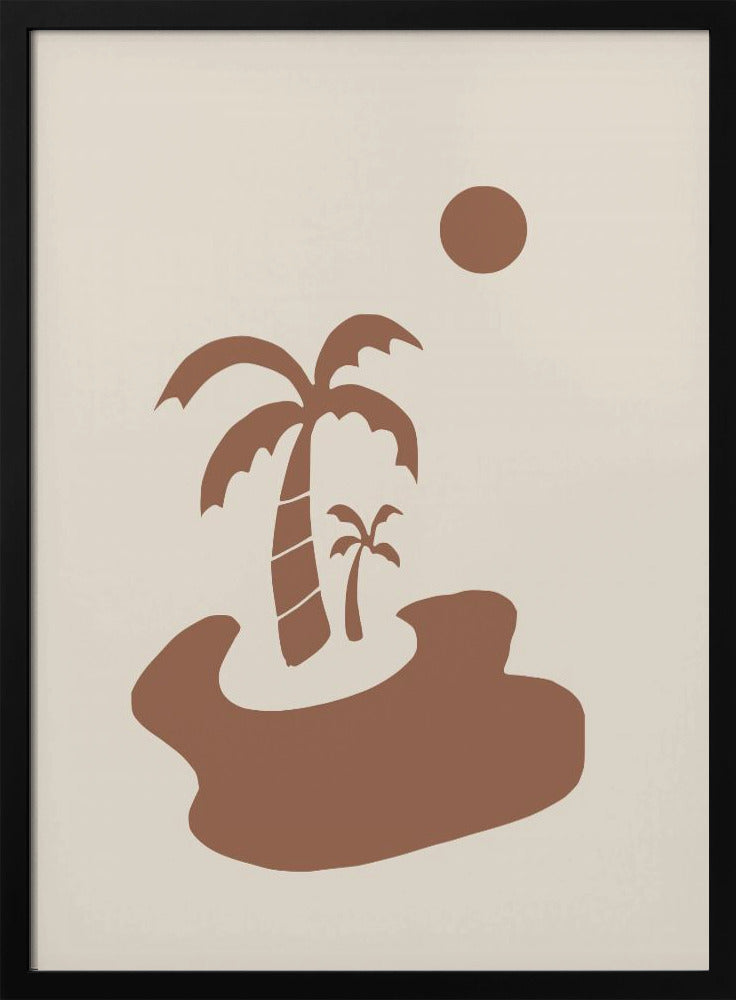 Minimal Island In Earth Tone | Poster