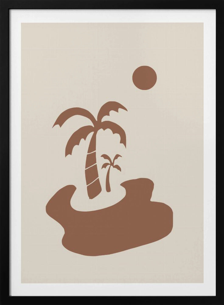 Minimal Island In Earth Tone | Poster