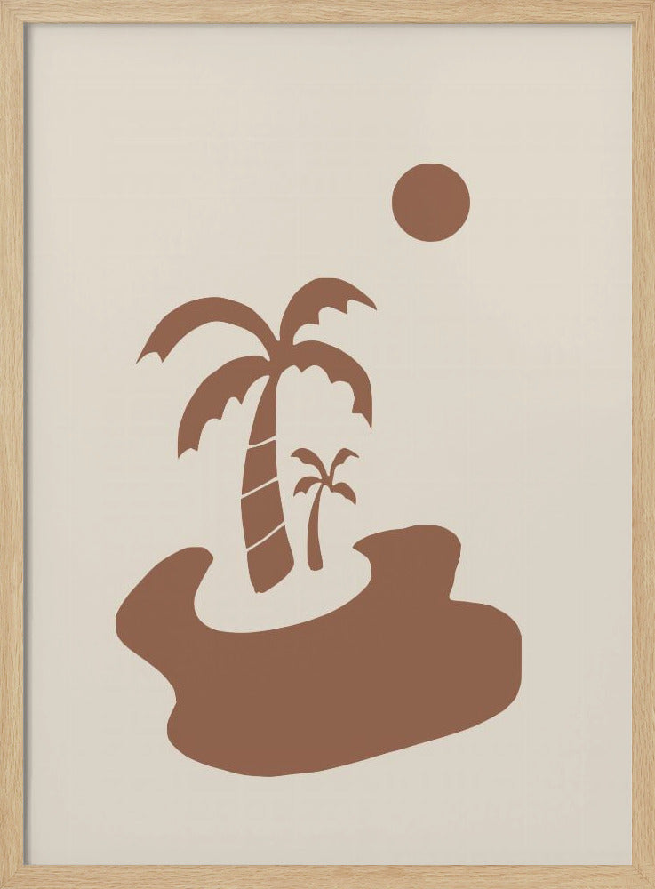 Minimal Island In Earth Tone | Poster