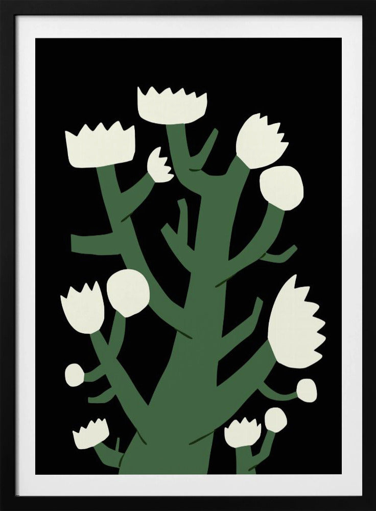 Nocturnal White Blossom | Poster