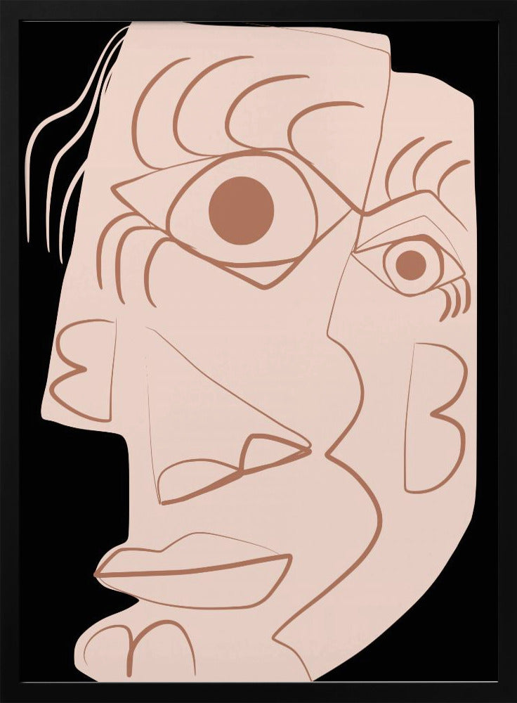 Schlichtes abstraktes Portrait | Poster