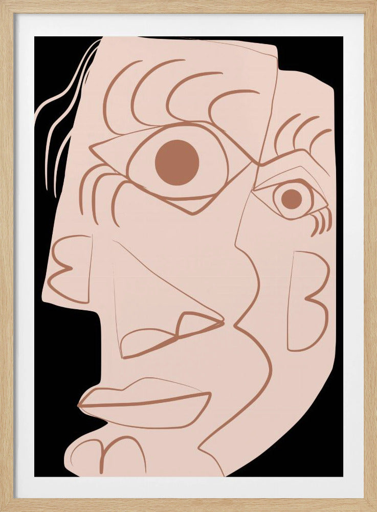 Schlichtes abstraktes Portrait | Poster