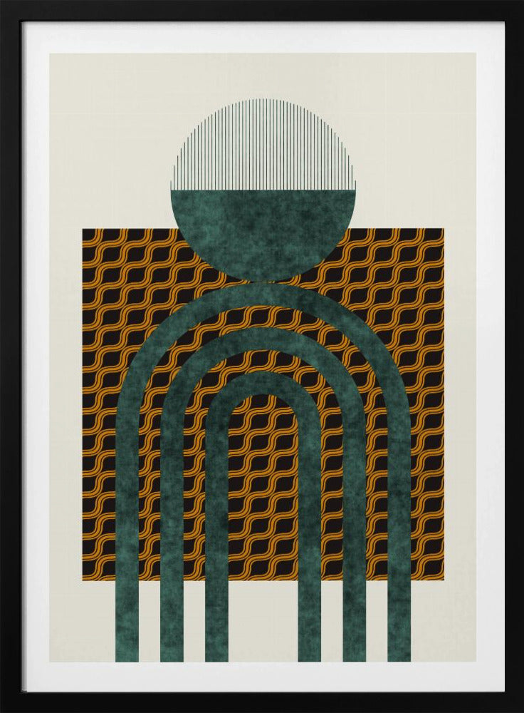 Strukturierte Komposition aus der Mitte des Jahrhunderts 5 | Poster