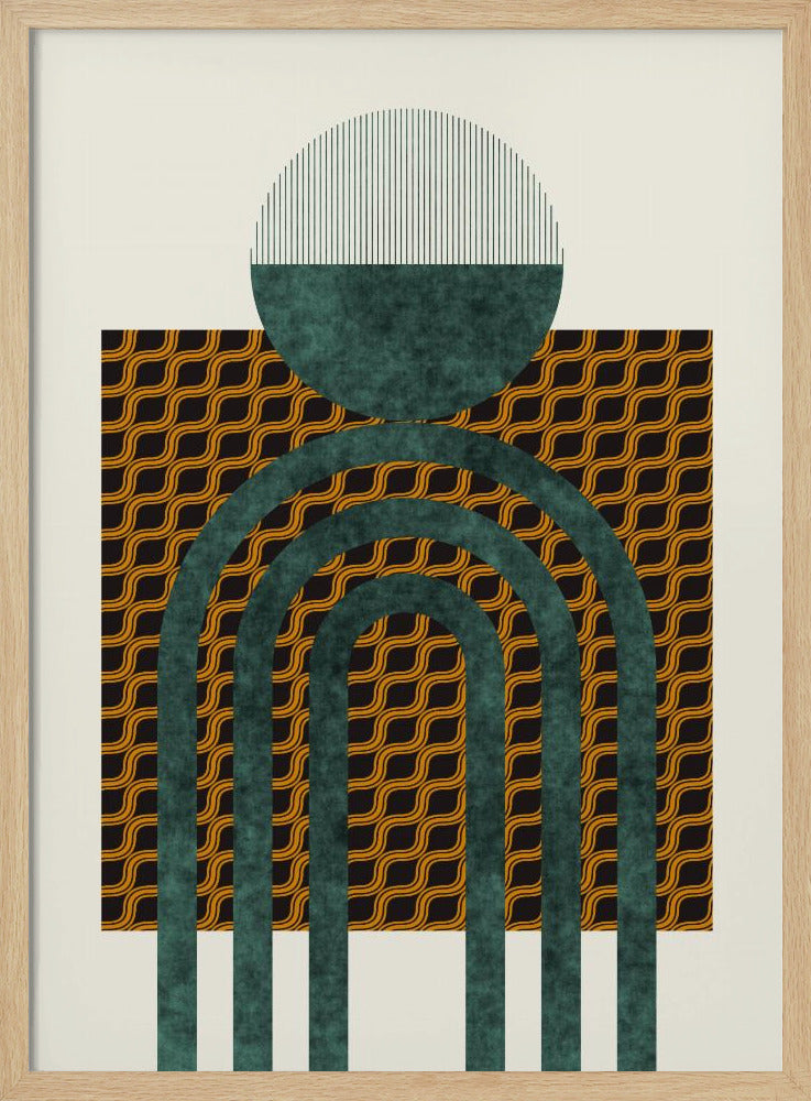 Strukturierte Komposition aus der Mitte des Jahrhunderts 5 | Poster